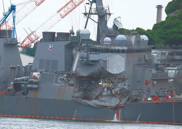被商船撞坏2年多后 这艘厄运连连的美国神盾舰重返海上