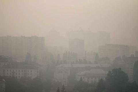 强风致切尔诺贝利禁区林火复燃 乌克兰首都污染爆表黄沙漫天
