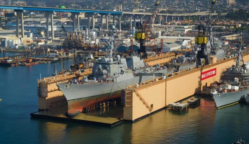 美国船厂炫耀“一坞双舰”维护能力 船坞为中国制造