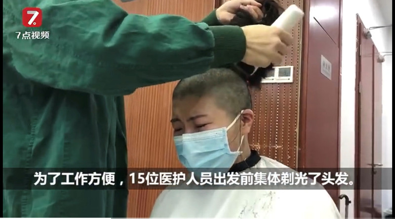 胡锡进：看到甘肃驰援湖北医疗队女护士集体剃光头，心里滋味复杂