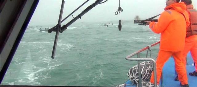 台“海巡队”发射橡胶子弹 扬言要阻止大陆渔船“越界”