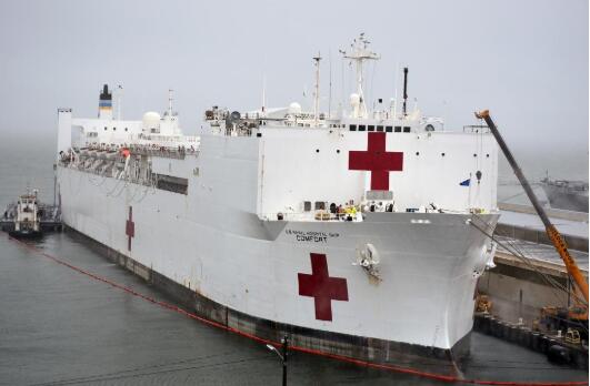 特朗普疫情以来将首次“出宫”，为美军医院船践行
