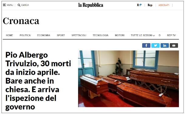 意大利一养老院护理人员集体逃离，老人被直接饿死！