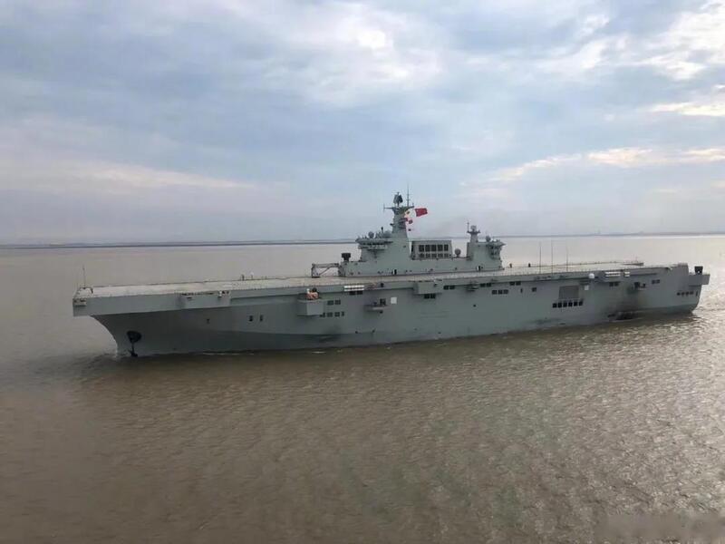首艘075型两栖攻击舰首航 中国迎来立体登陆时代