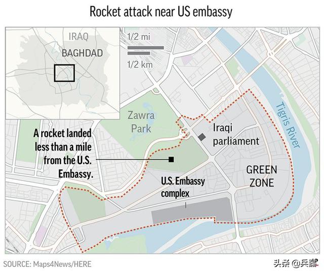 伊朗全面报复美国，已拉开序幕！多枚火箭，砸向巴格达核心地带