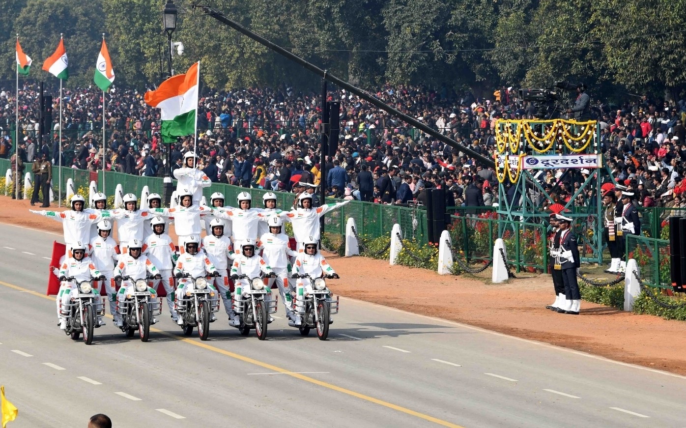 2022印度阅兵摩托车系列展示。_哔哩哔哩_bilibili