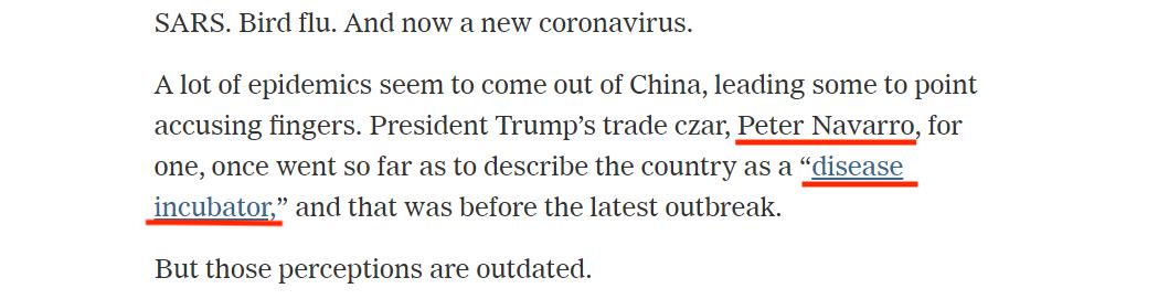 中国是“疾病孵化器”？连《纽约时报》记者都看不下去了